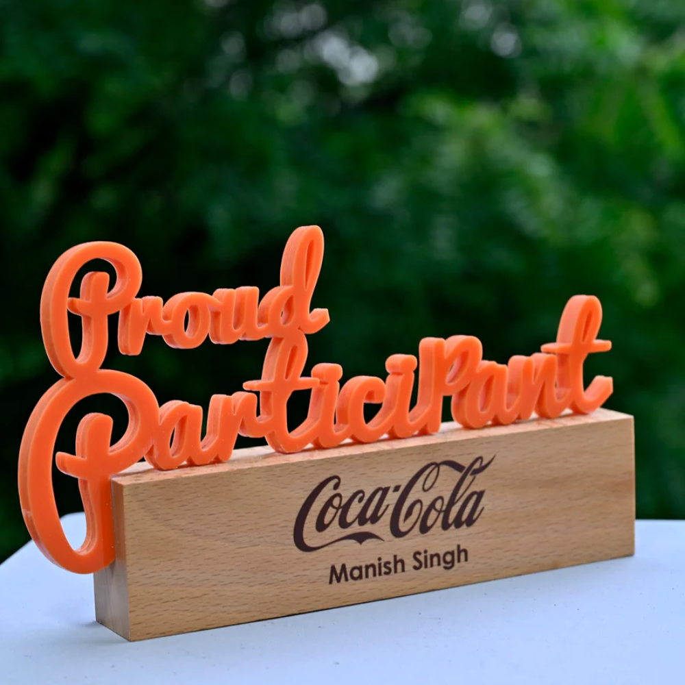 Proud Participant Acrylic Award - Image 2
