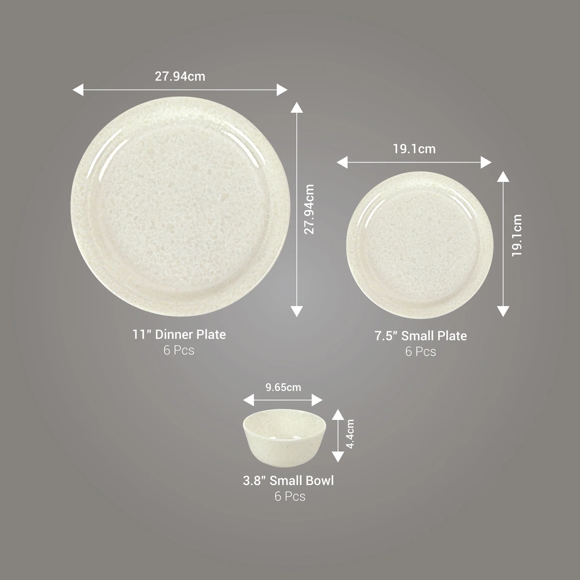 Lissome Dinner Set - Terrosoivory (Melamine) - Image 3