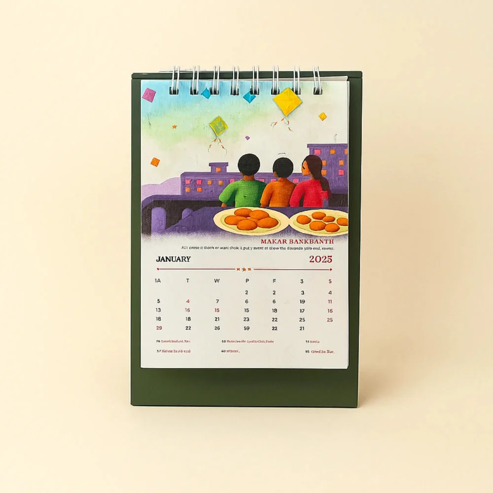Wire Bloom Desk Calendar - Image 4
