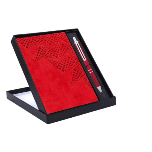 2 in 1 Red Set: Origami notebook with Metal Pen
