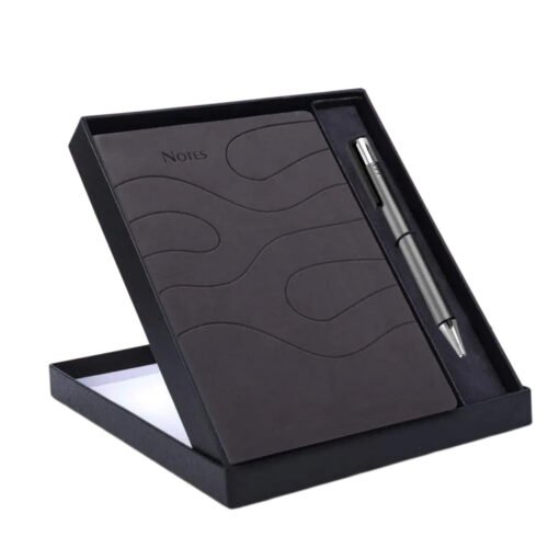 _0080_Ribbon Notebook Gift set_ A5 Ribbon Notebook With Classy Ribbon Notebook Gift set: A5 Ribbon Notebook With Classy Metal Pen
