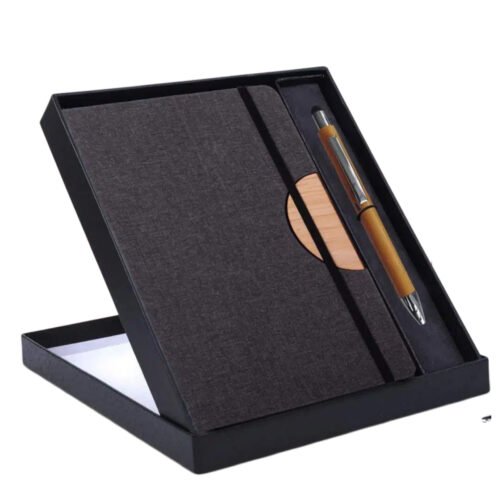 _0083_Notebook Gift set Eco_ D Style Bamboo Note Book With Bamboo Notebook Gift set Eco: D Style Bamboo Note Book With Bamboo / Cork Pen