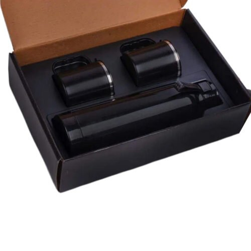 _0101_Set of Candy Insulated Steel Bottle with 2 Stainless Steel cups in Set of Candy Insulated Steel Bottle with 2 Stainless Steel cups in Gift box | Keeps hot/cold up to 6 hours | Exclusive blister packing