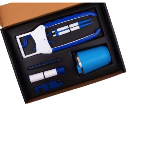 _0107_Doctor Mug set_ Folding Coat hanger, Lint remover, Folding Doctor Mug set: Folding Coat hanger, Lint remover, Folding scissors, Mobile/Tablet stand, Pen/Pencil combo, Stainless steel mug | 6 pc set