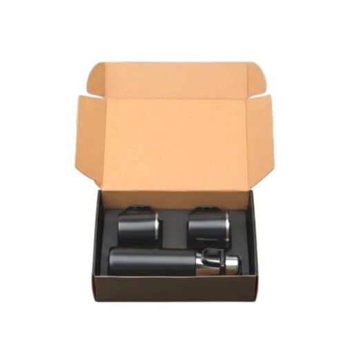 _0117_Set of Vacuum Flask with 2 Stainless steel cups in Gift box Set of Vacuum Flask with 2 Stainless steel cups in Gift box