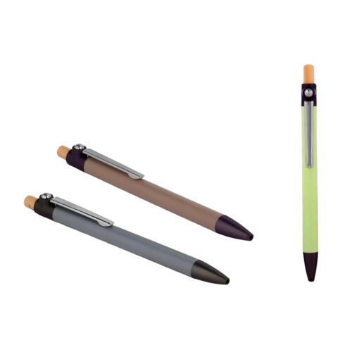 _0133_Metal pen with Bamboo pusher and Fidget ball Metal pen with Bamboo pusher and Fidget ball