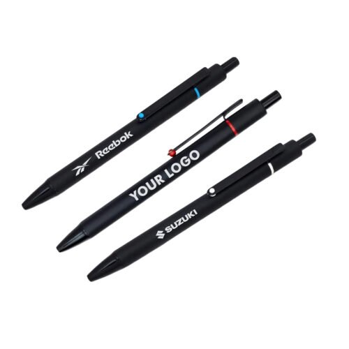 _0142_Uno Black Metal Pen with Colored highlights Uno Black Metal Pen with Colored highlights
