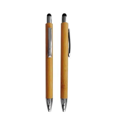 _0151_Bamboo Pen with Stylus - Chrome parts Bamboo Pen with Stylus - Chrome parts