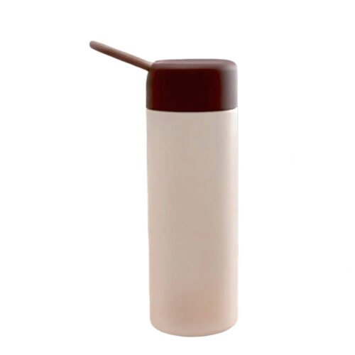 _0224_MochaLoop_ Classic Design Glass Bottle with Brown Silicone MochaLoop: Classic Design Glass Bottle with Brown Silicone Strap | Capacity 425ml (approx)