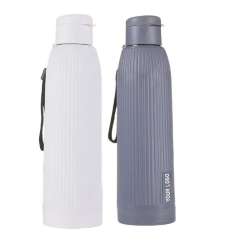 _0247_Ribd _ Insulated Steel Bottle with flip top lid Ribd: Insulated Steel Bottle with flip top lid | Keeps Hot & Cold for 4-6 Hours | Strap for Carrying easily | Capacity 750 ml approx