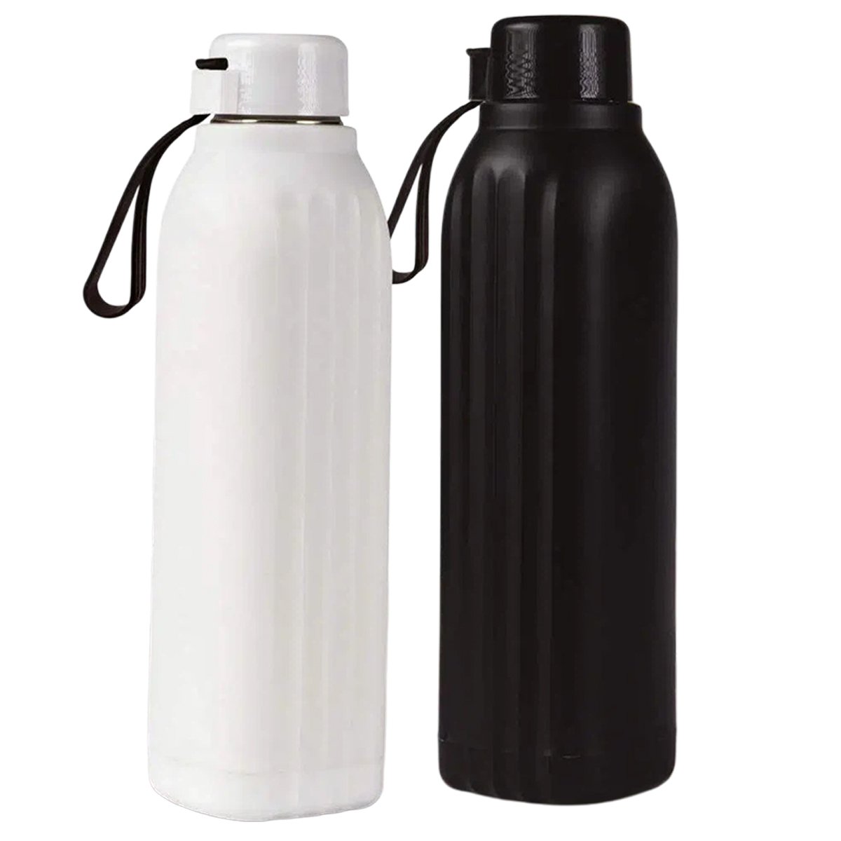 Square II: Insulated Steel Bottle | Keeps Hot & Cold for 4-6 Hours | Strap for Carrying easily | Capacity 750 ml approx