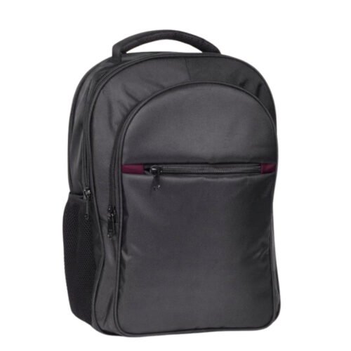 _0285_Summit Lite_ Classic backpack with spacious construction & Summit Lite: Classic backpack with spacious construction & maroon highlights | 4 zipper pockets & 2 side mesh pockets | Stroller carry strap