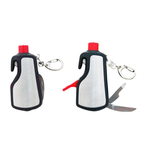 6 in 1 keychain with glass window breaker & LED torch 6 in 1 keychain with glass window breaker & LED torch