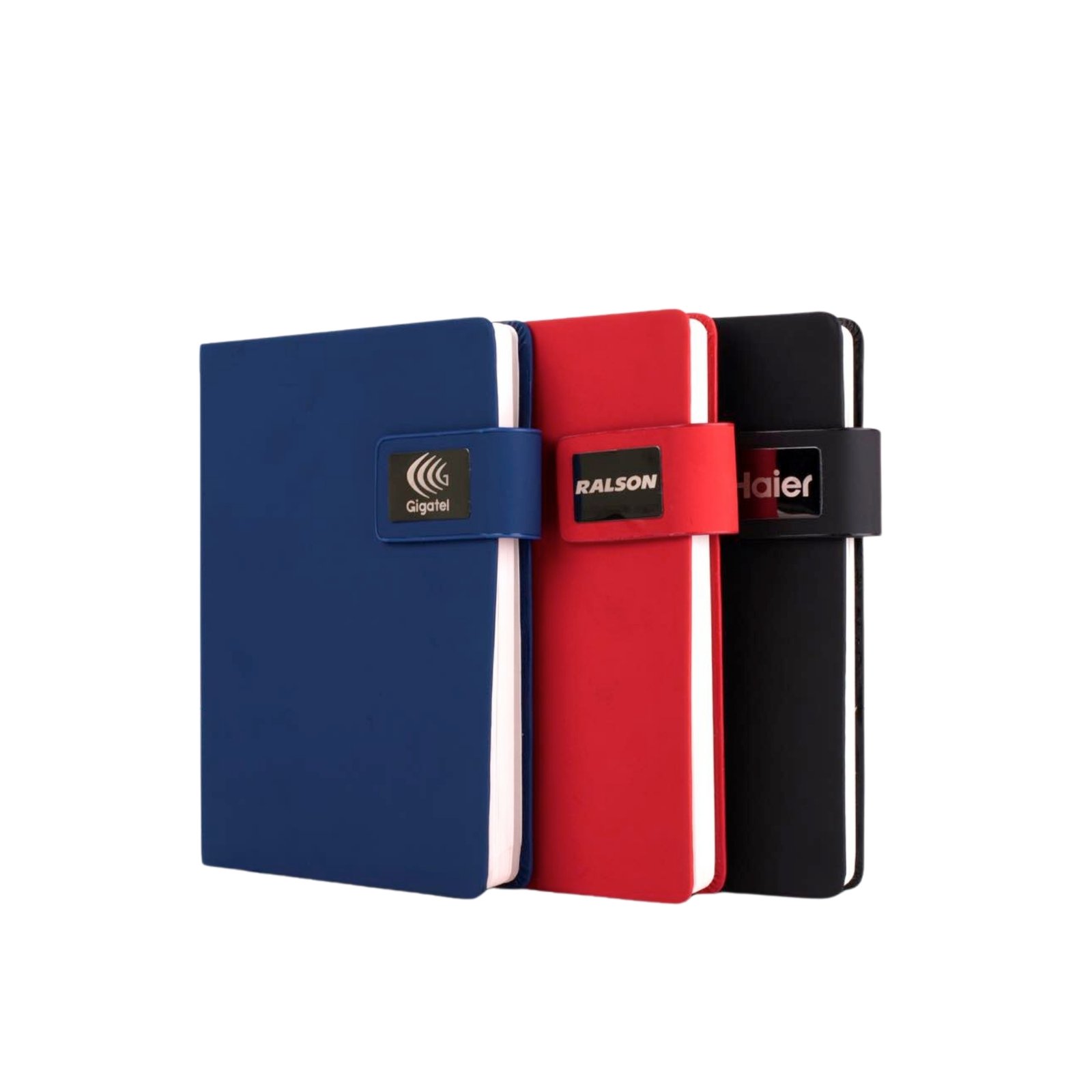 A5 Notebook with Gunmetal plate and Magnet lock | Hard bound cover | Pages with memorandum, month planner & bookmark ribbon | 176 writing pages