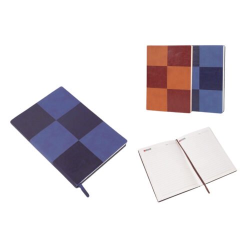 Checkered 2 tone Notebook Checkered 2 tone Notebook with bookmark ribbon