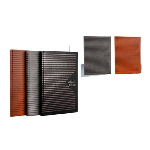Cisco A5 notebook Cisco A5 notebook with memorandum & Bookmark ribbon | 80 gsm sheets | 160 undated pages