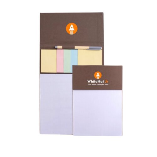 Conference Pad. Conference Pad with Sticky notes & Pen | A4 Size | 50 writing sheets