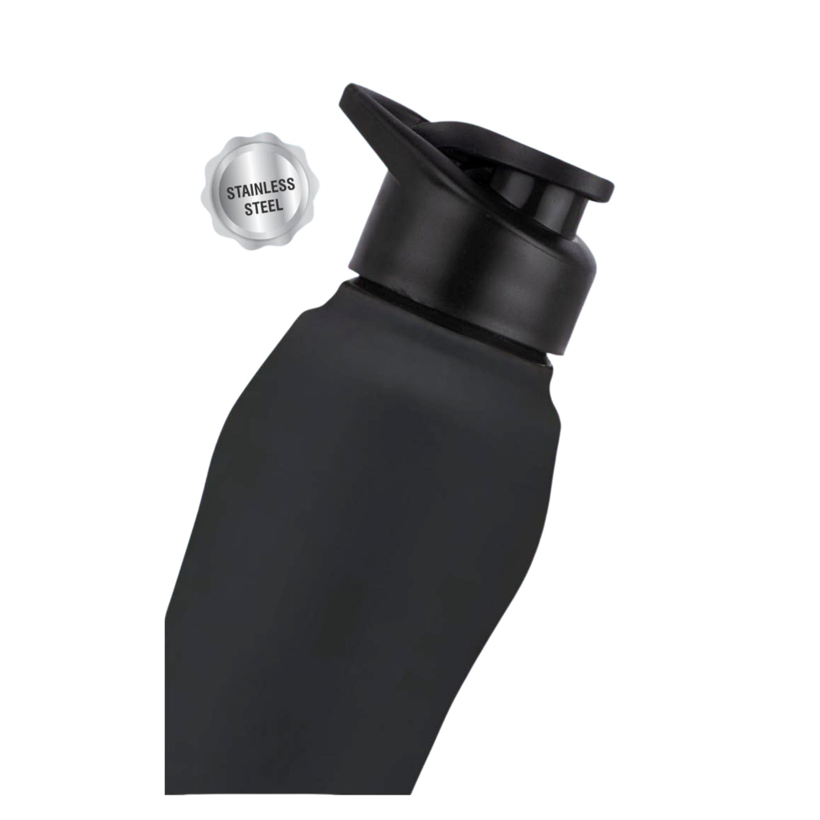 Curvy steel single wall bottle Colored | Capacity 1L approx