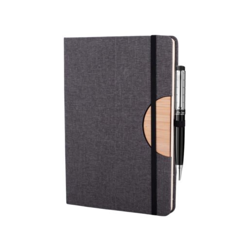 D style Bamboo notebook D style Bamboo notebook with Phone stand and Elastic fastener
