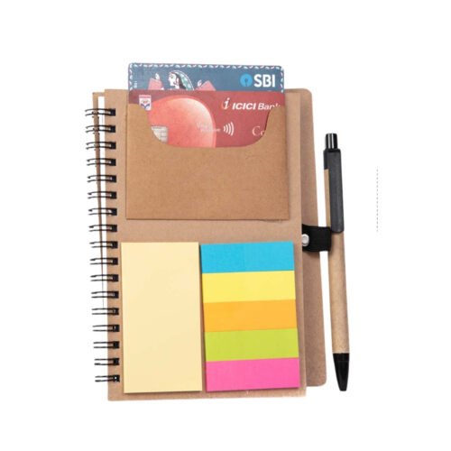 Eco friendly Sticky pad notebook Eco friendly Sticky pad notebook with clear cover (with pen)