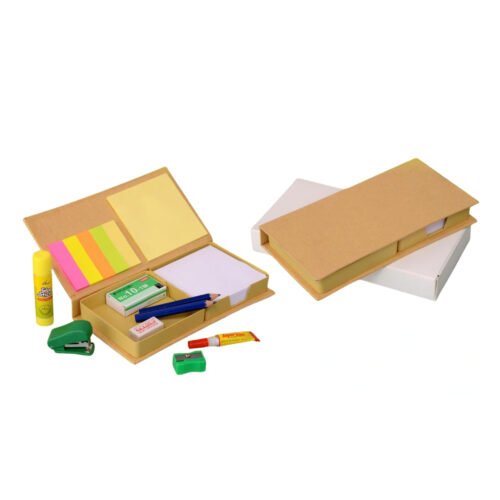 Eco stationery set Eco stationery set with memo pads