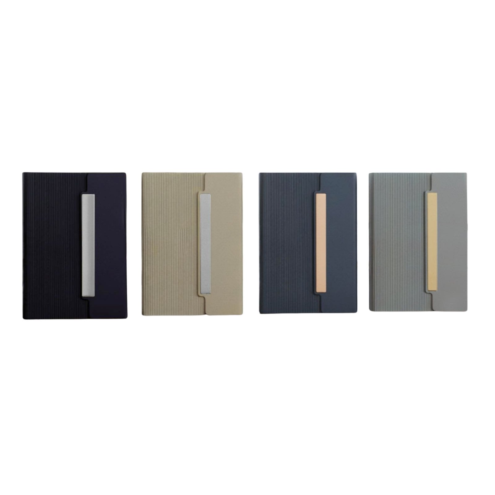 FoldBook Prime: A5 Notebook with magnetic flap closure & Metal Plate | A5 size | With memorandum & Bookmark ribbon