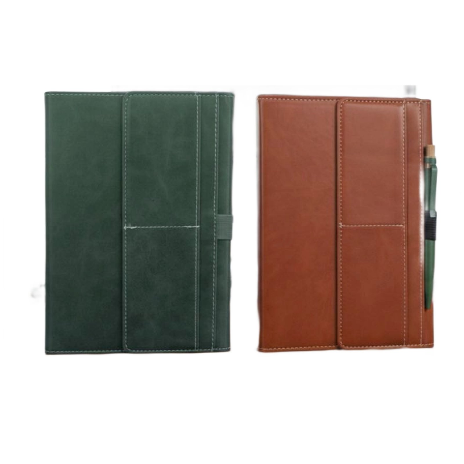 FoldBook Stash: A5 Notebook with magnetic flap closure | Pockets & Pen slot on Flap | A5 size