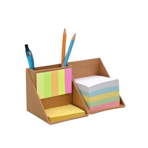 Folding paper cube (with memo pad and tumbler)