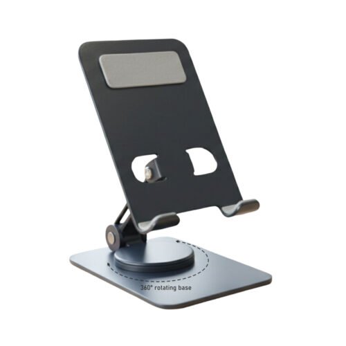 Foldstand Folding & Rotating Metal Mobile Stand Foldstand: Folding & Rotating Metal Mobile Stand | Folds completely to take minimal space