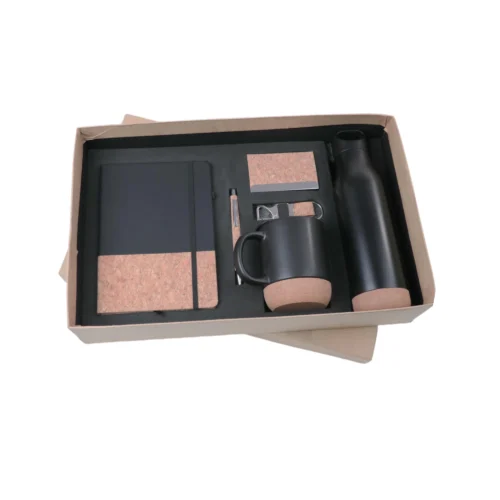 GE 501 6 in 1 Gift Set - Note Book, Mug, Pen, Flask, Card Holder, Key Chain