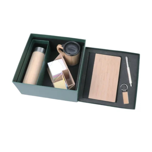 GE 505 6 in 1 Gift Set - Note Book, Mug, Pen, Flask, Desk Cube, Key Chain
