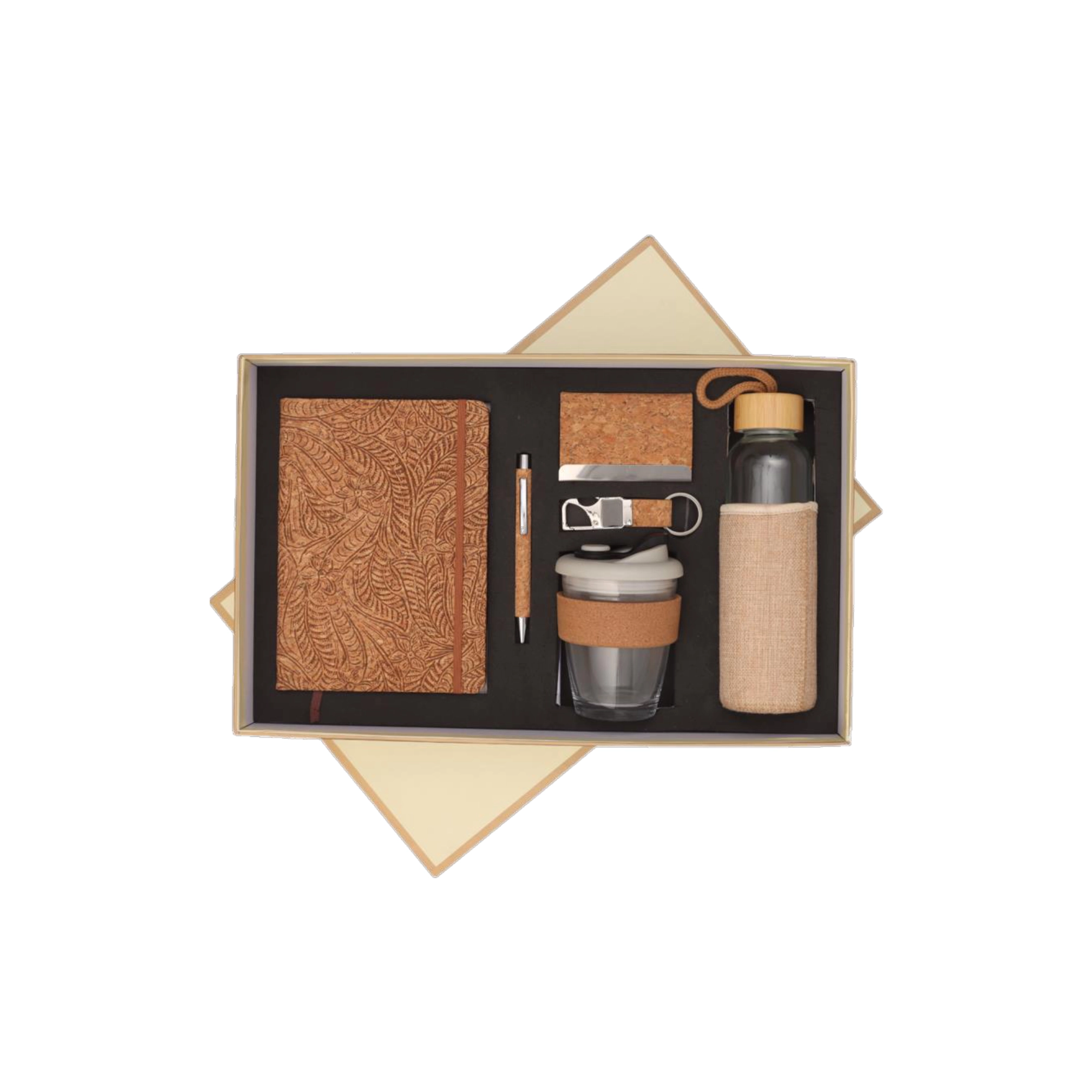 6 in 1 Gift Set - Note Book, Mug, Pen, Bottle, Card Holder, Key Chain