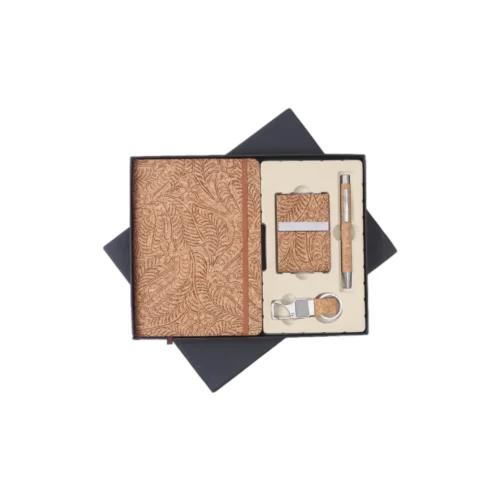 GE 529 4 in 1 Gift Set - Note Book, Key Chain, Card Holder, Pen
