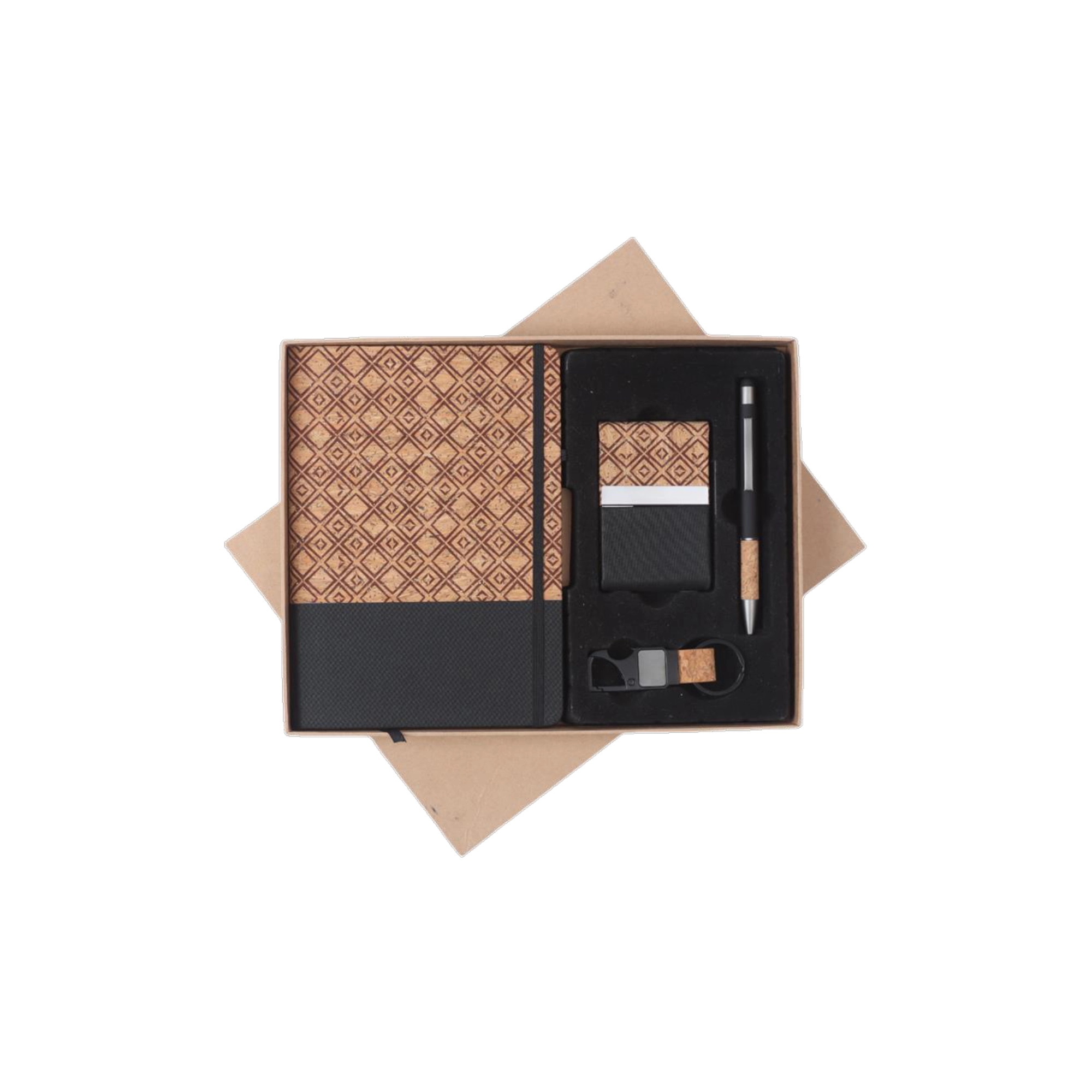 4 in 1 Gift Set - Note Book, Key Chain, Card Holder, Pen