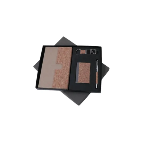 GE 533 4 in 1 Gift Set - Note Book, Key Chain, Card Holder, Pen