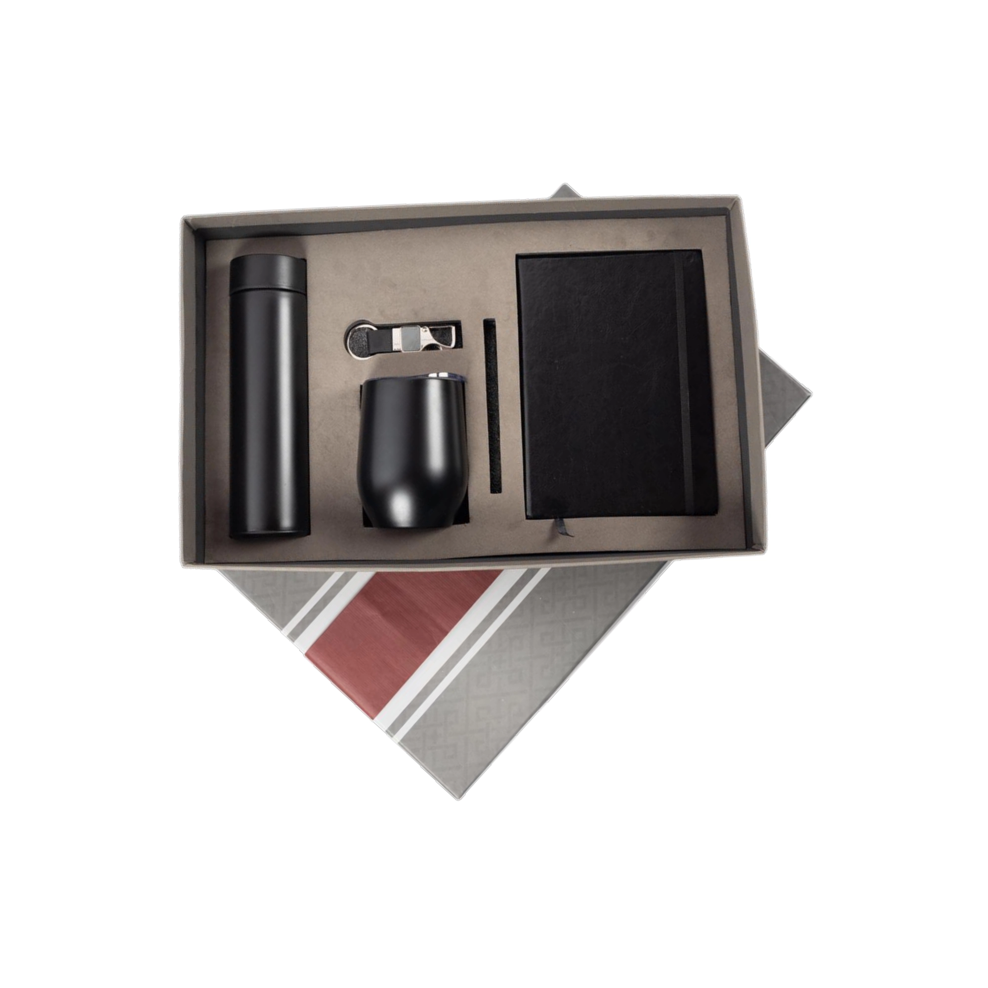 5 in 1 Gift Set - Temperature Flask, Metal pen, Note Book, Key Chain, Insulated Mug - Image 4