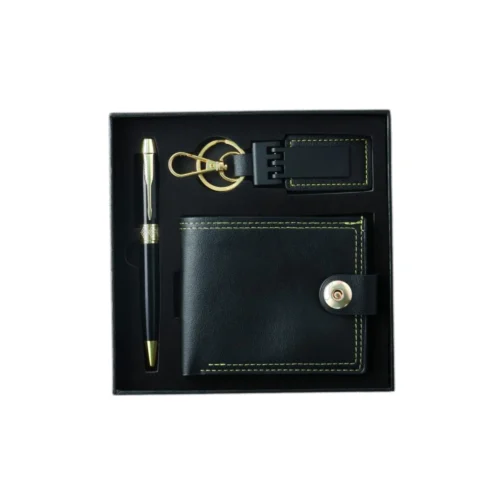 GE 560 3 in 1 Gift Set - Key Chain, Wallet, Pen
