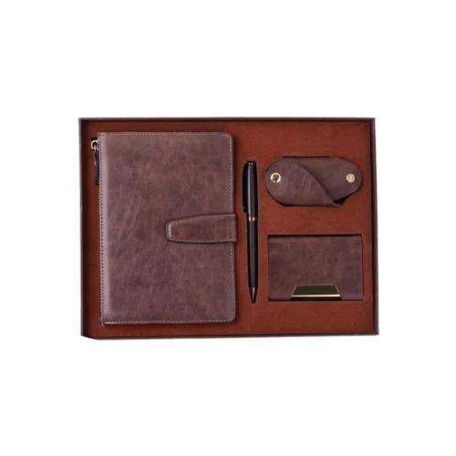 GE 561 4 in 1 Gift Set - Note Book, Key Chain, Card Holder, Pen