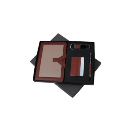 GE 590 4 in 1 Gift Set - Note Book, Pen, Card Holder, Key Chain