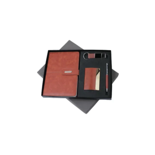 GE 594 4 in 1 Gift Set - Note Book, Pen, Card Holder, Key Chain