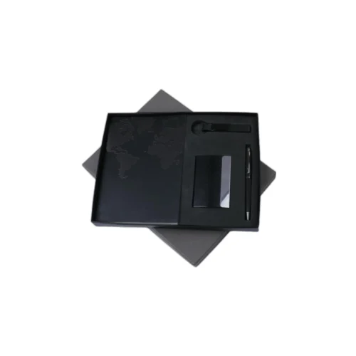 GE 599 4 in 1 Gift Set - Note Book, Pen, Card Holder, Key Chain