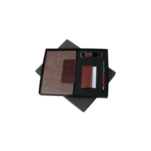GE 600 4 in 1 Gift Set - Note Book, Pen, Card Holder, Key Chain