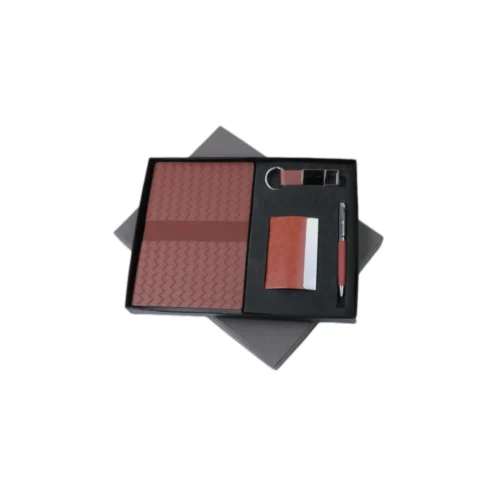 GE 602_2 4 in 1 Gift Set - Note Book, Pen, Card Holder, Key Chain