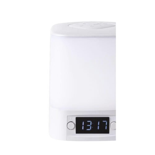 Gleam TimeCube Soft touch Rechargeable Night Lamp Gleam TimeSphere: Soft touch Rechargeable Night Lamp with Clock | 3 Color light | Type C Charging | 1200 mAh battery