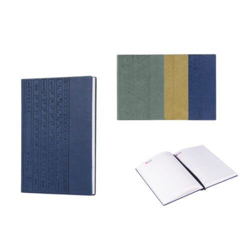 Keyboard notebook with metal Bookmark | Hard bound cover