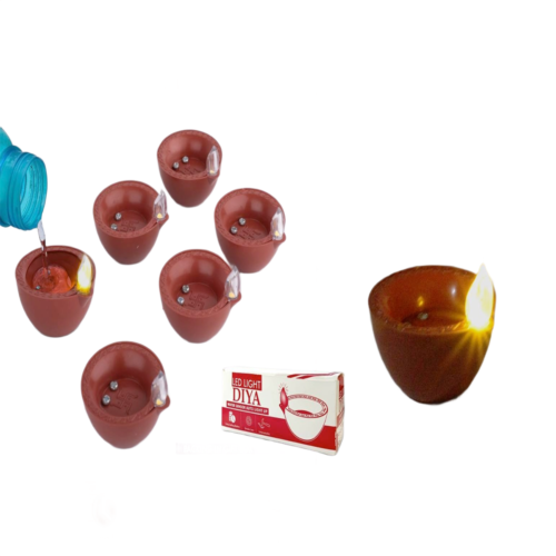 LED light diya Set of 6 LED light diya Set of 6 | Water sensor auto light up