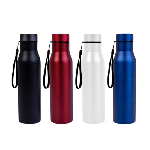 Long Cola Colored Stainless steel single wall bottle Long Cola Colored Stainless steel single wall bottle | With Colored Cap & Carry strap | Capacity 900ml approx