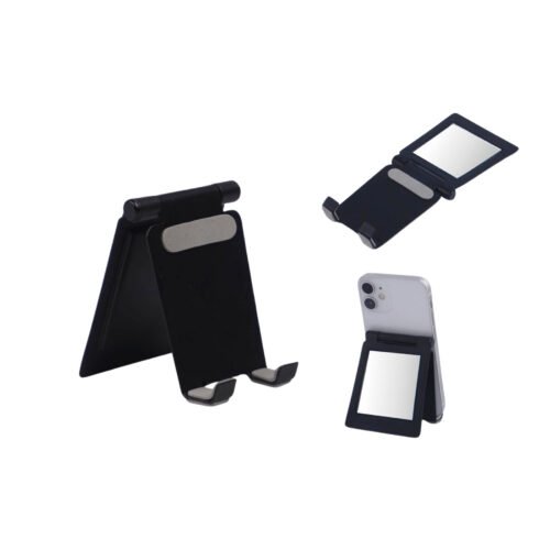 Mini metal folding mobile and tablet stand Mini folding mobile and tablet stand | Adjustable to any desired angle