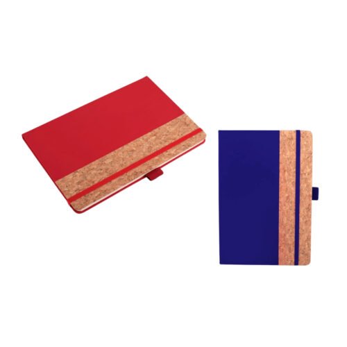 PU Cork Notebook with Elastic Fastener | 160 inner pages