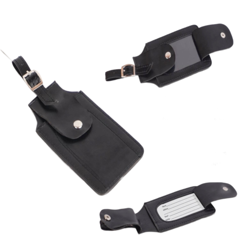 PU Luggage Tag with Hidden Info Card Double back pasting PU Luggage Tag with Hidden Info Card | Double back pasting